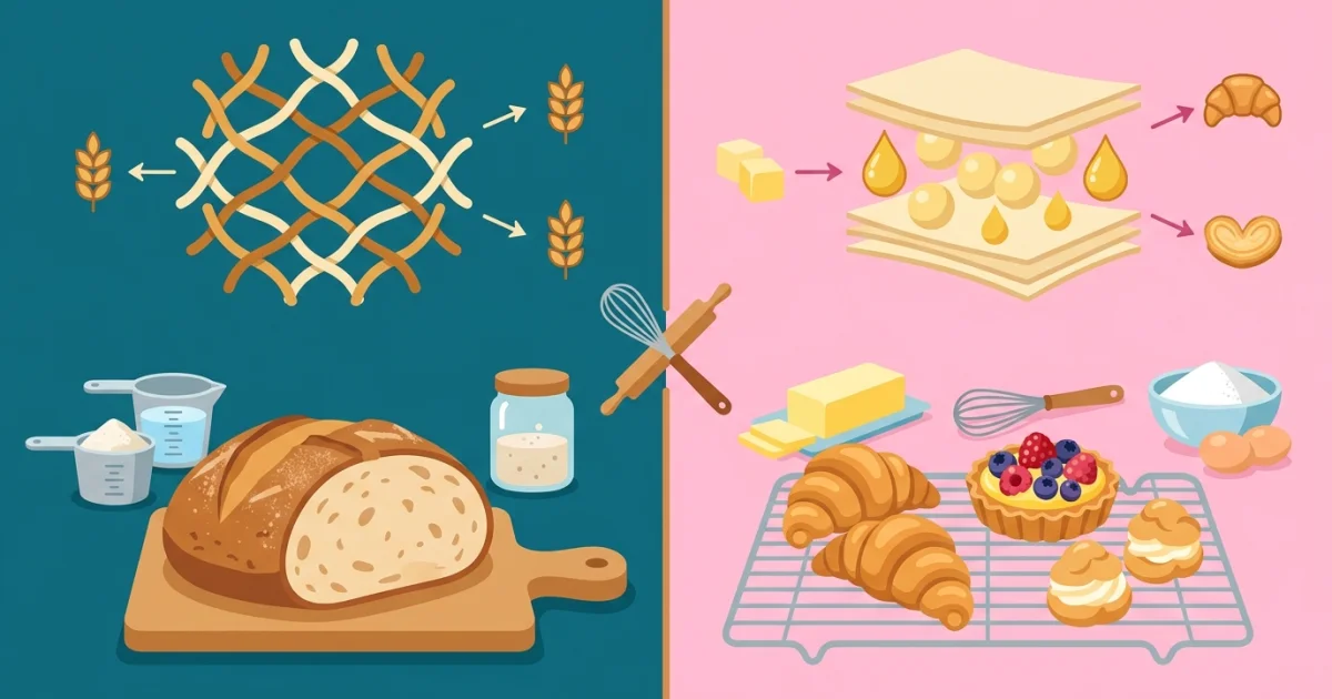 The Core Differences Between Bread and Pastry